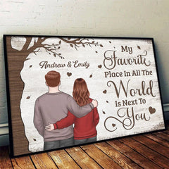 One Love. One Heart. One Destiny - Couple Personalized Custom Horizontal Poster - Christmas Gift For Husband Wife. Anniversary