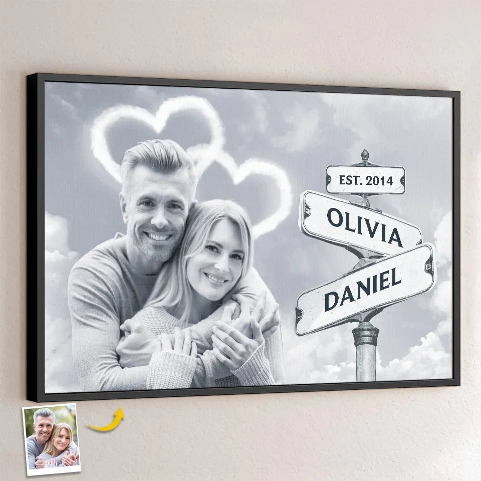 Custom Photo Every Moment With You Is A Treasure - Couple Personalized Custom Horizontal Poster - Gift For Husband Wife. Anniversary