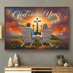 Favorite Person. Favorite Place - Couple Personalized Custom Horizontal Poster - Gift For Husband Wife. Anniversary