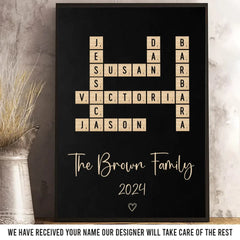Together. We Celebrate The Magic Of The Season - Family Personalized Custom Vertical Poster - Gift For Family Members