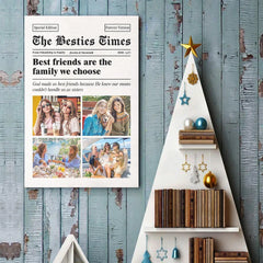 Custom Photo The Besties Times - Bestie Personalized Custom Vertical Poster - Gift For Best Friends. BFF. Sisters
