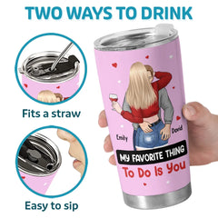 My Love. My Life - Couple Personalized Custom Tumbler - Gift For Husband Wife. Anniversary