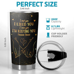 You Are The Love Of My Life - Couple Personalized Custom Tumbler - Gift For Husband Wife. Anniversary. LGBTQ+
