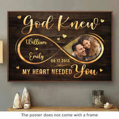 Custom Photo All Of Me Loves All Of You - Couple Personalized Custom Horizontal Poster - Gift For Husband Wife. Anniversary