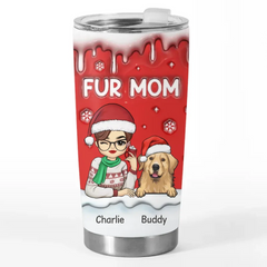 Every Pet Is A Tiny Bit Of Heaven - Dog & Cat Personalized Custom 3D Inflated Effect Printed Tumbler - Christmas Gift For Pet Owners. Pet Lovers