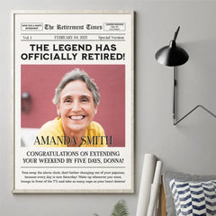 Custom Photo The Legend Has Officially Retired - Personalized Custom Vertical Poster - Appreciation. Retirement Gift For Coworkers. Work Friends. Colleagues. Family Members