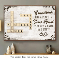 Keep The Memories Alive With A Special Touch - Family Personalized Custom Horizontal Poster - Gift For Grandma. Grandpa. Grandkid