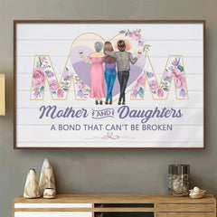 No One Gets Me Like My Mom - Family Personalized Custom Horizontal Poster - Gift For Mom. Daughter