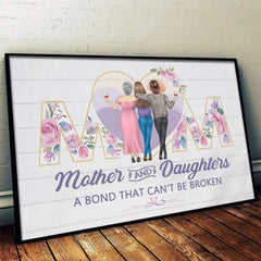 No One Gets Me Like My Mom - Family Personalized Custom Horizontal Poster - Gift For Mom. Daughter