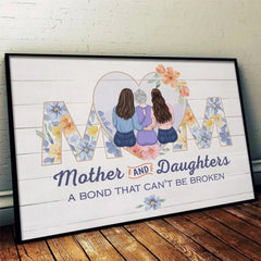 With My Mom. Every Moment Feels Like Home - Family Personalized Custom Horizontal Poster - Gift For Mom. Daughter