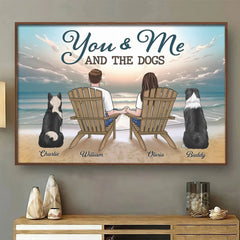 Our Hearts Are Full Of Love - Couple Personalized Custom Horizontal Poster - Gift For Husband Wife. Anniversary