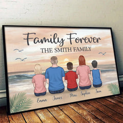 Family Forever. The Greatest Gift Of All - Family Personalized Custom Horizontal Poster - Gift For Family Members