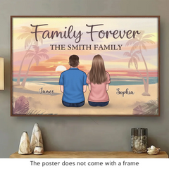 Family Forever. The Bonds That Hold Us Strong - Family Personalized Custom Horizontal Poster - Gift For Family Members