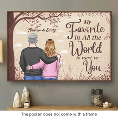 Always Better Together - Couple Personalized Custom Horizontal Poster - Gift For Husband Wife. Anniversary