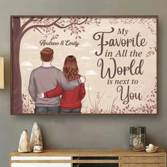 Always Better Together - Couple Personalized Custom Horizontal Poster - Gift For Husband Wife. Anniversary