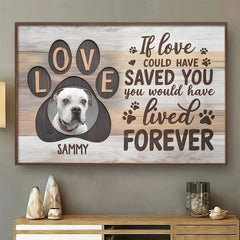 Custom Photo Your Love Will Always Guide Me - Memorial Personalized Custom Horizontal Poster - Sympathy Gift For Pet Owners. Pet Lovers