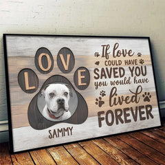 Custom Photo Your Love Will Always Guide Me - Memorial Personalized Custom Horizontal Poster - Sympathy Gift For Pet Owners. Pet Lovers