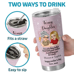 Every Moment Of You As A Mom Is A Gift To Witness - Family Personalized Custom Tumbler - Gift For Mom. Daughter