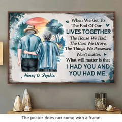 Together. We Are What Matters Most - Couple Personalized Custom Horizontal Poster - Gift For Husband Wife. Anniversary