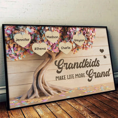 Together We Make A Family - Family Personalized Custom Horizontal Poster - Gift For Grandma. Grandpa. Grandkid