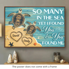 I Cherish Every Bit Of You. Flaws And All - Couple Personalized Custom Horizontal Poster - Gift For Husband Wife. Anniversary
