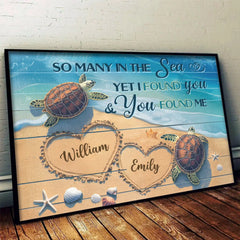 I Love You Completely. Just As You Are - Couple Personalized Custom Horizontal Poster - Gift For Husband Wife. Anniversary