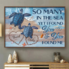 My Heart Is Yours. Entirely And Unconditionally - Couple Personalized Custom Horizontal Poster - Gift For Husband Wife. Anniversary
