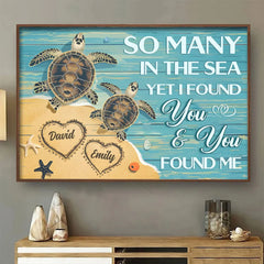 I Cherish Every Bit Of You. Flaws And All - Couple Personalized Custom Horizontal Poster - Gift For Husband Wife. Anniversary