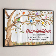 Grandkids Make Life's Moments Magical - Family Personalized Custom Horizontal Poster - Gift For Grandma. Grandpa. Grandkid