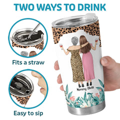 Mother And Daughters Are Best Friends From The Start - Family Personalized Custom Tumbler - Gift For Mom. Daughter