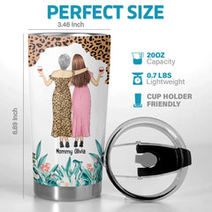 Mother And Daughters Are Best Friends From The Start - Family Personalized Custom Tumbler - Gift For Mom. Daughter