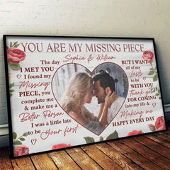 Custom Photo Together. We Are One - Couple Personalized Custom Horizontal Poster - Gift For Husband Wife. Anniversary