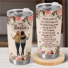 Forever My Favorite Human - Bestie Personalized Custom Tumbler -  Gift For Best Friends. BFF. Sisters