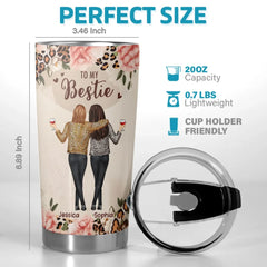 Forever My Favorite Human - Bestie Personalized Custom Tumbler -  Gift For Best Friends. BFF. Sisters
