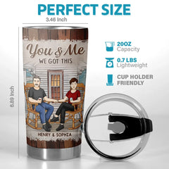 Fate Knew I Was Meant For You - Couple Personalized Custom Tumbler - Gift For Husband Wife. Anniversary