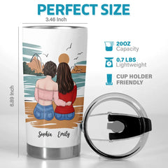 For The Friends Who Make Every Moment Special - Bestie Personalized Custom Tumbler -  Gift For Best Friends. BFF. Sisters