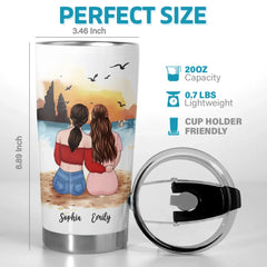 For The Besties Who Make Life Unforgettable - Bestie Personalized Custom Tumbler -  Gift For Best Friends. BFF. Sisters