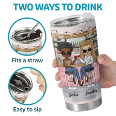 We're The Spice In Each Other's Lives - Bestie Personalized Custom Tumbler -  Gift For Best Friends. BFF. Sisters