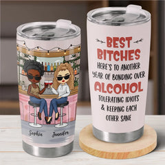 We're The Spice In Each Other's Lives - Bestie Personalized Custom Tumbler -  Gift For Best Friends. BFF. Sisters