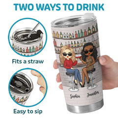 We're Fierce. Fabulous And Unbreakable - Bestie Personalized Custom Tumbler -  Gift For Best Friends. BFF. Sisters