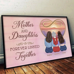 Because Every Family Has A Story Worth Sharing - Family Personalized Custom Horizontal Poster - Mother's Day. Gift For Mom. Grandma. Daughter