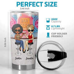 Cheers To Friendship And Endless Sips - Bestie Personalized Custom Tumbler -  Gift For Best Friends. BFF. Sisters