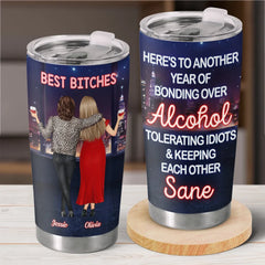 Chaos Creators Since Day One - Bestie Personalized Custom Tumbler -  Gift For Best Friends. BFF. Sisters