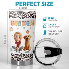 Fur-Ever In My Heart - Dog & Cat Personalized Custom 3D Inflated Effect Printed Tumbler - Gift For Pet Owners. Pet Lovers