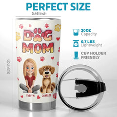 My Pets Make Me Whole - Dog & Cat Personalized Custom 3D Inflated Effect Printed Tumbler - Gift For Pet Owners. Pet Lovers