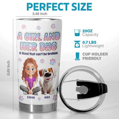 Love And Loyalty In Every Wag - Dog Personalized Custom 3D Inflated Effect Printed Tumbler - Gift For Pet Owners. Pet Lovers