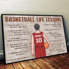 Chasing Hoops. Chasing Dreams - Personalized Custom Horizontal Poster - Gift For Sport Lovers. Sport Players