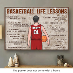 Chasing Hoops. Chasing Dreams - Personalized Custom Horizontal Poster - Gift For Sport Lovers. Sport Players