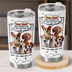 Our Love For You Is Fur-Ever - Dog Personalized Custom Tumbler - Gift For Pet Owners. Pet Lovers