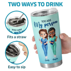 Colleagues By Chance. Friends By Choice - Nurse Personalized Custom Tumbler - Appreciation. Thank You Gift. Nurse Life. Doctor Life